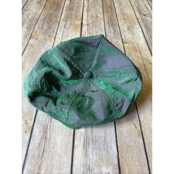 Vintage AT&T Logo Green Snapback Hat Call Before You Dig USA Iridescent - Picture 3 of 5